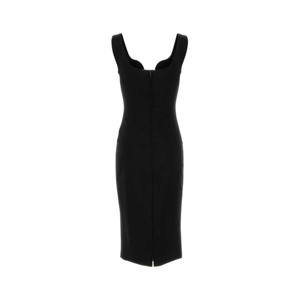 Giorgio Armani Women Black Stretch Viscose Blend Sheath Dress - Picture 2 of 2